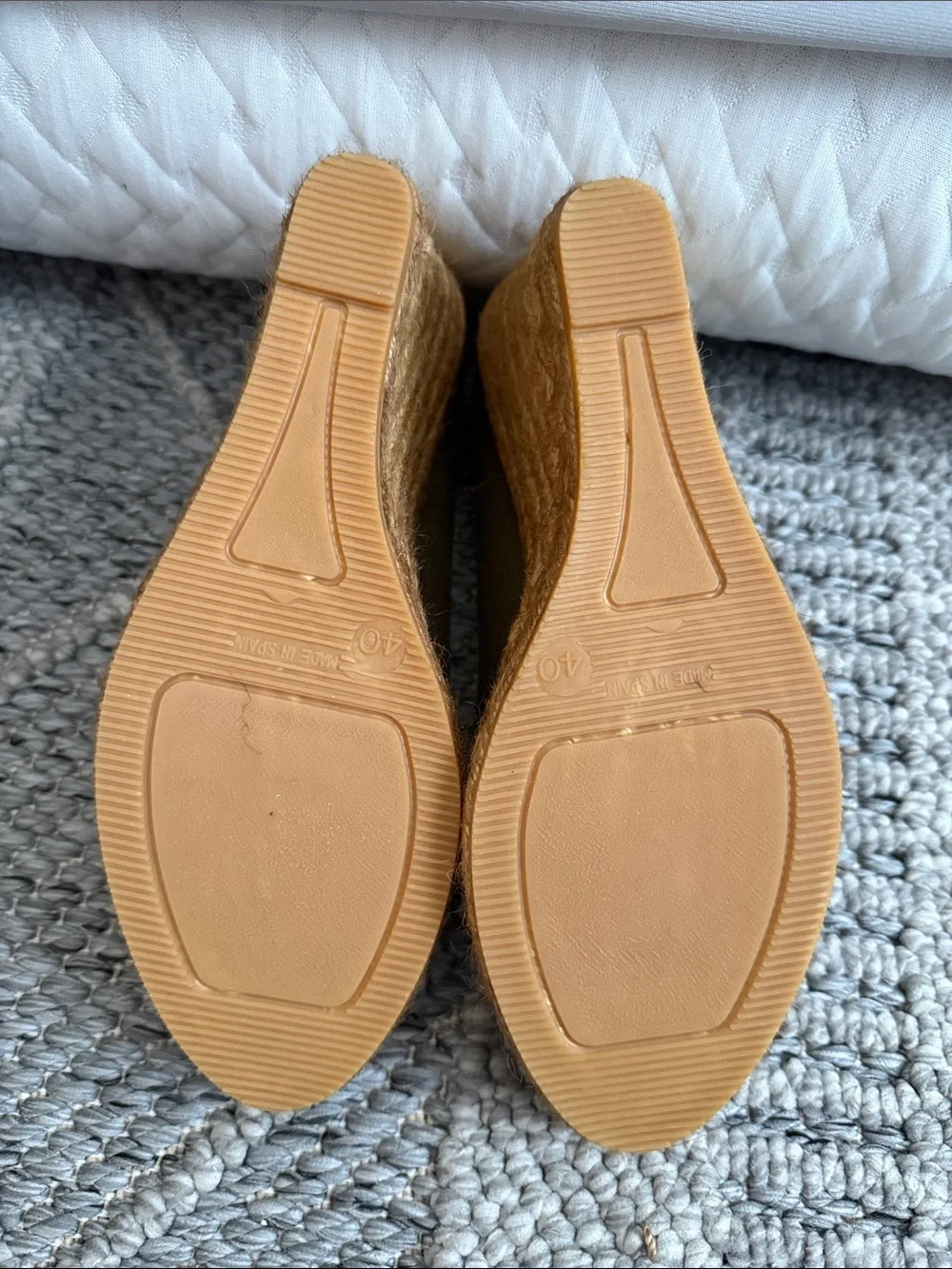 VISCATA Olive Canvas Espadrille Wedge - Stylish Slip-On Wedges